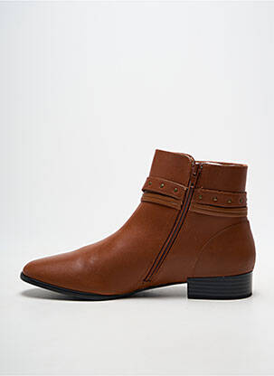 Bottines/boots talon bas talon plat jusqu'à 3cm marron EMILIE KARSTON femme