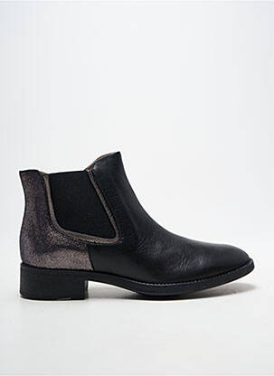 Bottines/boots tissage satiné talon de 4 à 6cm argent PATRICIA MILLER femme
