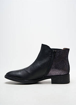 Bottines/boots tissage satiné talon de 4 à 6cm argent PATRICIA MILLER femme