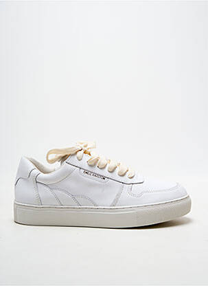Baskets bout rond talon plat jusqu'à 3cm blanc EMILIE KARSTON femme