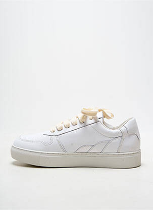 Baskets bout rond talon plat jusqu'à 3cm blanc EMILIE KARSTON femme
