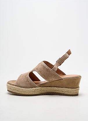 Espadrilles fermeture boucle(s) talon de 4 à 6cm beige EMILIE KARSTON femme