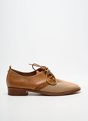 Derbies bout rond talon plat jusqu'à 3cm marron EMILIE KARSTON femme