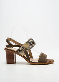Sandales/nu pieds talon bottier talon de 7 à 9cm vert EMILIE KARSTON femme
