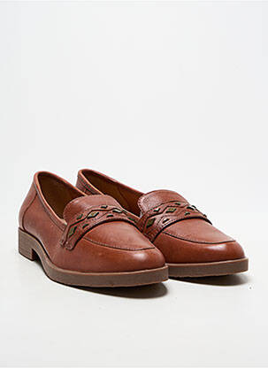 Mocassins bout rond talon plat jusqu'à 3cm marron EMILIE KARSTON femme