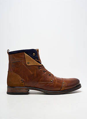 Bottines/boots fermeture lacets talon bas marron REDSKINS homme