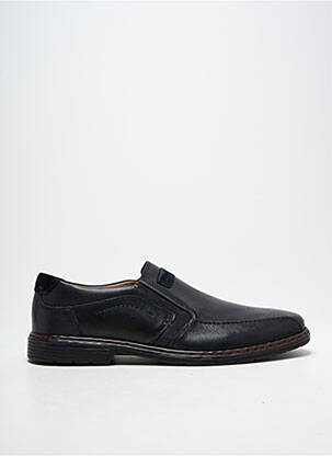Mocassins bout rond talon bas noir JOSEF SEIBEL homme