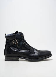 Bottines/boots tissage satiné talon bas noir REDSKINS homme