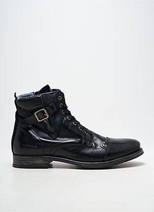 Bottines/boots tissage satiné talon bas noir REDSKINS homme