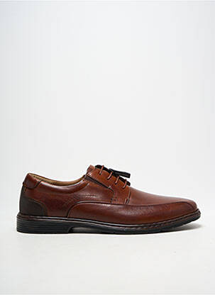 Derbies tissage satiné talon bas marron JOSEF SEIBEL homme