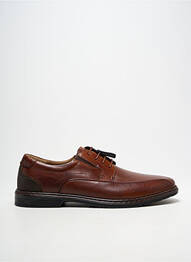 Derbies tissage satiné talon bas marron JOSEF SEIBEL homme