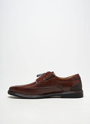 Derbies tissage satiné talon bas marron JOSEF SEIBEL homme