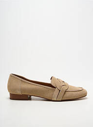 Mocassins bout rond talon plat jusqu'à 3cm beige EMILIE KARSTON femme