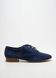 Derbies bout rond talon plat jusqu'à 3cm bleu EMILIE KARSTON femme