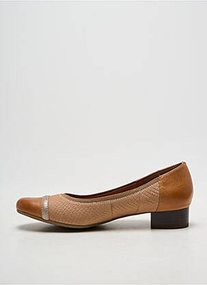 Ballerines matière lisse talon plat jusqu'à 3cm marron EMILIE KARSTON femme