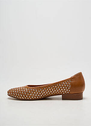 Ballerines matière lisse talon plat jusqu'à 3cm marron EMILIE KARSTON femme