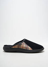 Chaussons/pantoufles bout rond bout rond noir FARGEOT homme