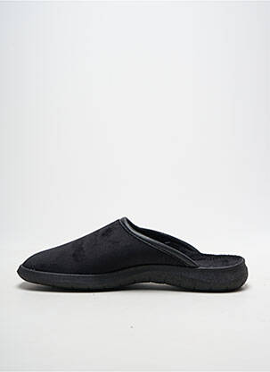 Chaussons/pantoufles bout rond bout rond noir FARGEOT homme
