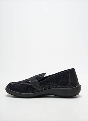 Chaussons/pantoufles tissage satiné talon plat jusqu'à 3cm noir FARGEOT femme