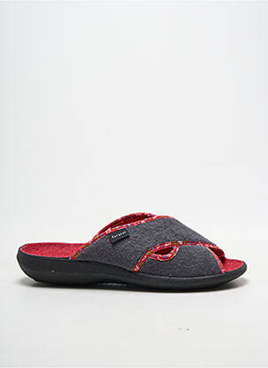 Chaussons/pantoufles voute plantaire talon plat jusqu'à 3cm gris FARGEOT femme
