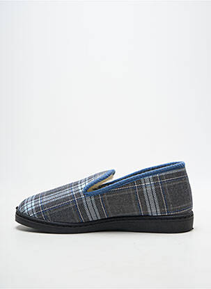Chaussons/pantoufles bout rond bout rond gris FARGEOT homme