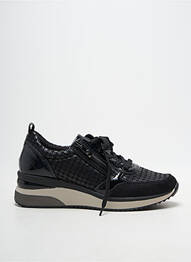 Baskets fermeture zip et lacets talon de 4 à 6cm noir REMONTE femme