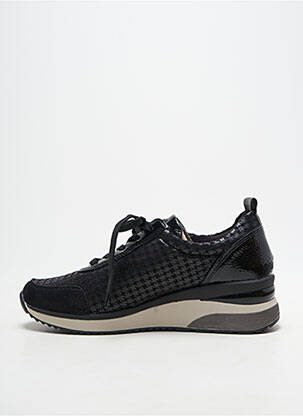 Baskets fermeture zip et lacets talon de 4 à 6cm noir REMONTE femme