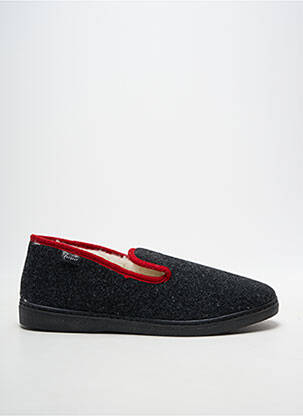 Chaussons/pantoufles bout rond bout rond gris FARGEOT homme
