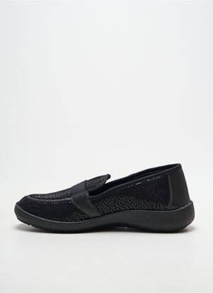 Chaussons/pantoufles tissage satiné talon plat jusqu'à 3cm noir FARGEOT femme