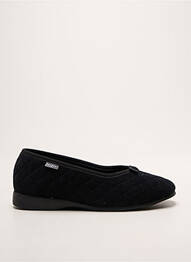Chaussons/pantoufles bout rond talon plat jusqu'à 3cm noir FARGEOT femme