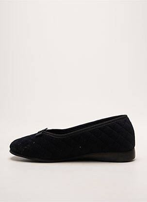 Chaussons/pantoufles bout rond talon plat jusqu'à 3cm noir FARGEOT femme