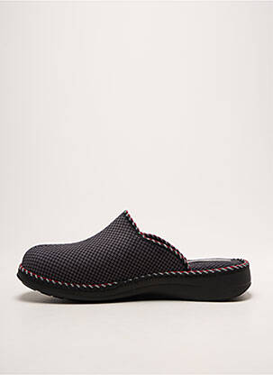 Chaussons/pantoufles bout rond bout rond gris FARGEOT homme