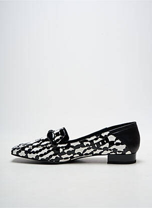 Mocassins tissage satiné talon plat jusqu'à 3cm noir DANSI femme