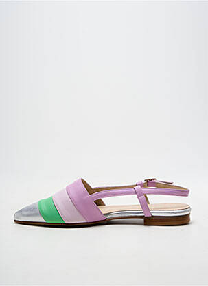 Sandales/nu pieds chiquet talon plat jusqu'à 3cm violet DANSI femme