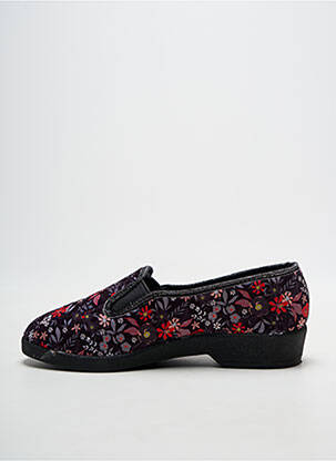 Chaussons/pantoufles bout rond talon plat jusqu'à 3cm noir FARGEOT femme