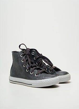 Baskets  bout rond gris CONVERSE enfant