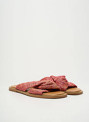 Mules/sabots chiquet talon plat jusqu'à 3cm rose VANESSA WU femme