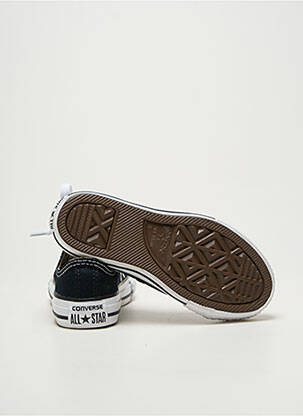 Baskets voute plantaire bout rond noir CONVERSE enfant