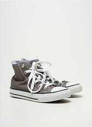 Baskets bout rond bout rond gris CONVERSE enfant