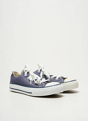 Baskets voute plantaire bout rond bleu CONVERSE enfant