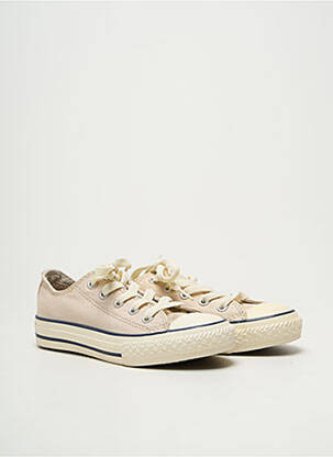 Baskets voute plantaire bout rond beige CONVERSE enfant