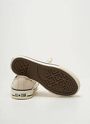 Baskets voute plantaire bout rond beige CONVERSE enfant