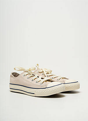 Baskets voute plantaire bout rond beige CONVERSE enfant