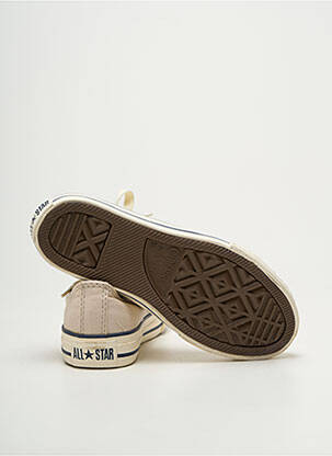 Baskets voute plantaire bout rond beige CONVERSE enfant