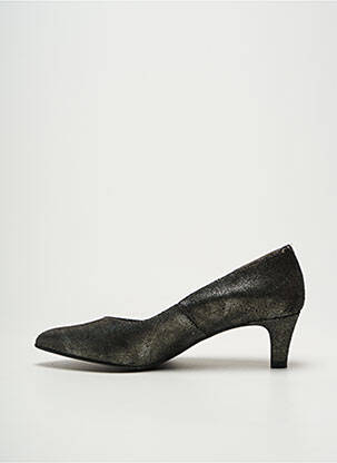 Escarpins tissage satiné talon de 4 à 6cm argent REQINS femme