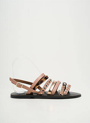 Sandales/nu pieds chiquet talon plat jusqu'à 3cm rose VANESSA WU femme