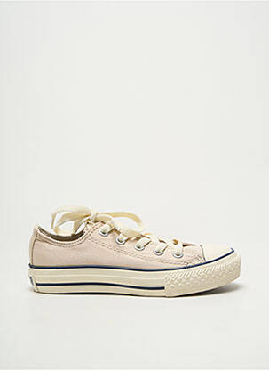 Baskets voute plantaire bout rond beige CONVERSE enfant