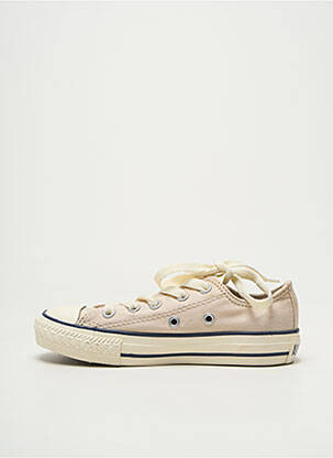 Baskets voute plantaire bout rond beige CONVERSE enfant