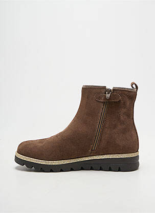 Bottines/boots tissage tissage pailleté bout rond marron REQINS fille