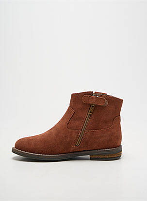 Bottines/boots talon bas talon bas marron REQINS fille